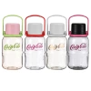 B70-9290 Rhythmic Handle Cup, large capacity with lid, cute chubby cup, portable hand-held plastic cup, suitable for sports men and women Item Picture
